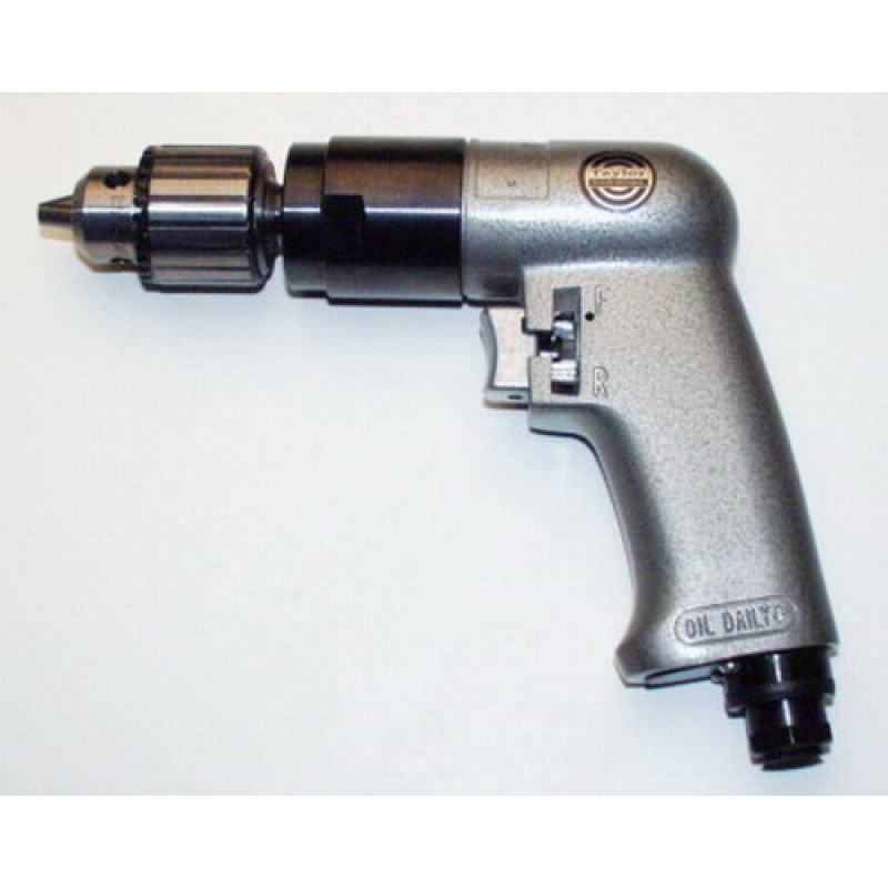 Taylor 3/8" Pistol Grip Reversible Drill, HD, 1800RPM, T-7768R